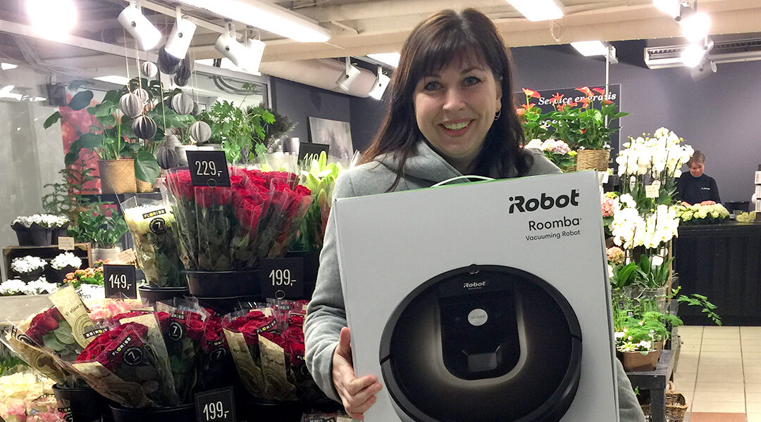 Hilde vant en robotstøvsuger!