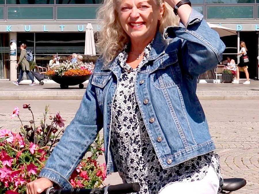 Fra Arendal sentrum til Maxis på sykkel